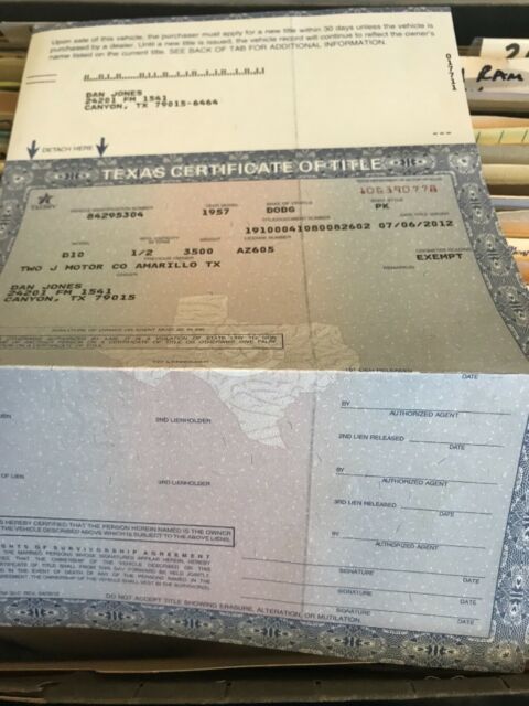 1957 Red Dodge Other Pickups Standard Cab Pickup