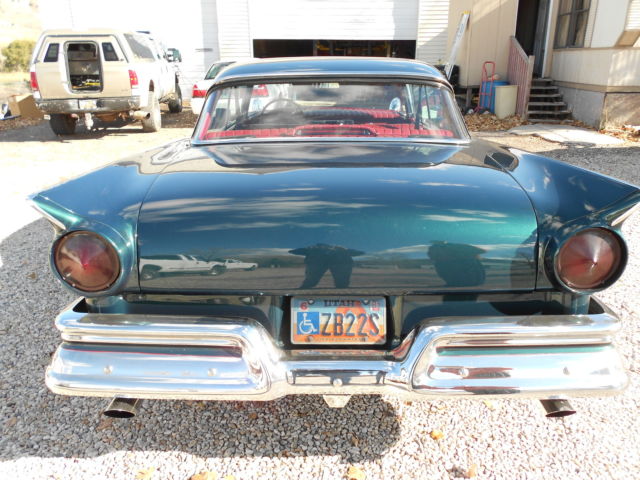1957 Green Ford Fairlane Coupe