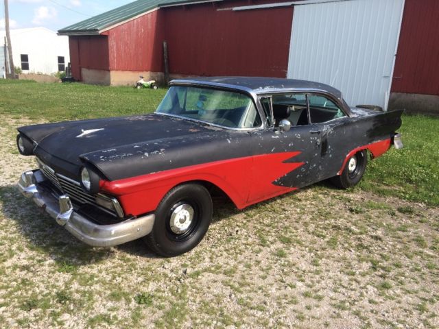 1957 Black Ford Fairlane Coupe