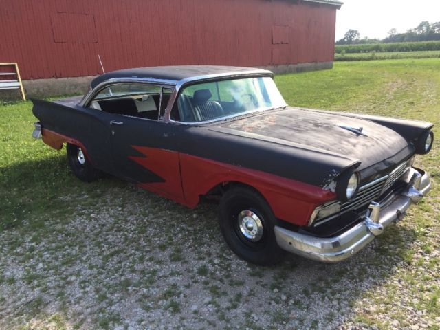 1957 Black Ford Fairlane Coupe