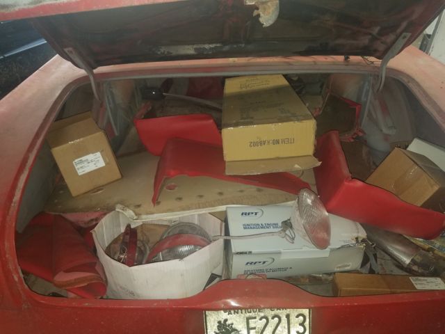 1957 Red Ford Fairlane Convertible