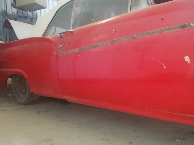 1957 Red Ford Fairlane Convertible