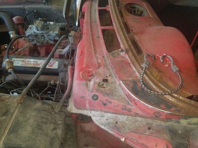 1957 Red Ford Fairlane Convertible