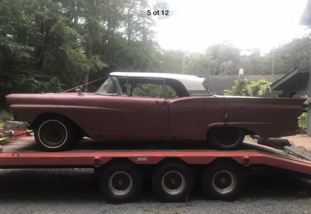 1957 Red Ford Fairlane Convertible
