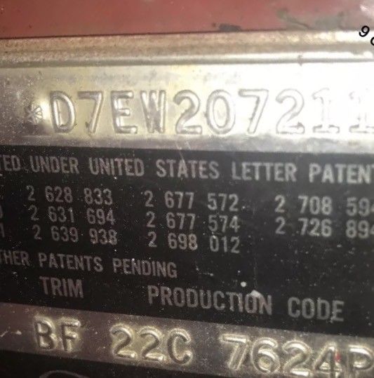 1957 Red Ford Fairlane Convertible