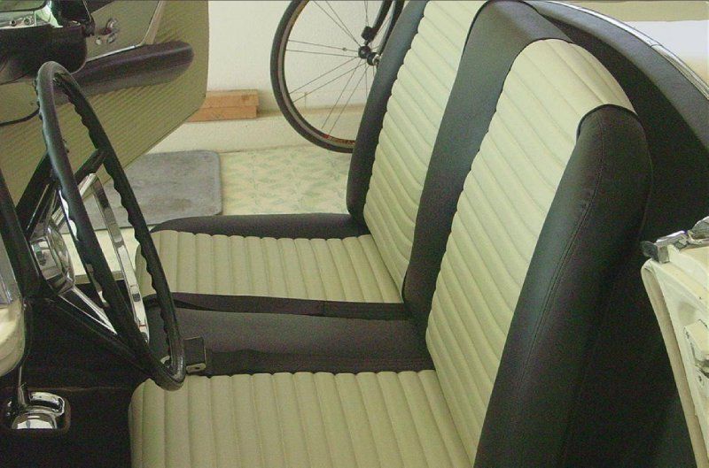 1957 White Ford Thunderbird Convertible