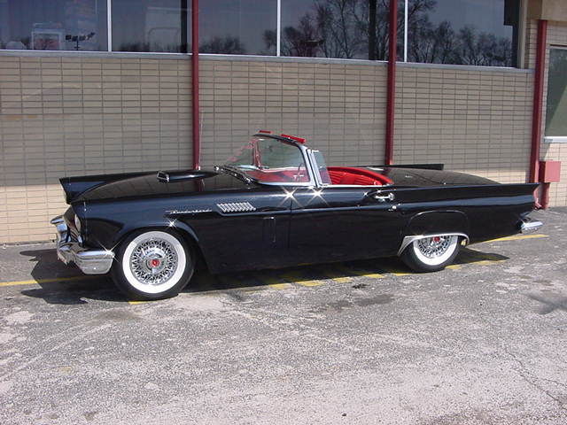 1957 Black Ford Thunderbird Coupe