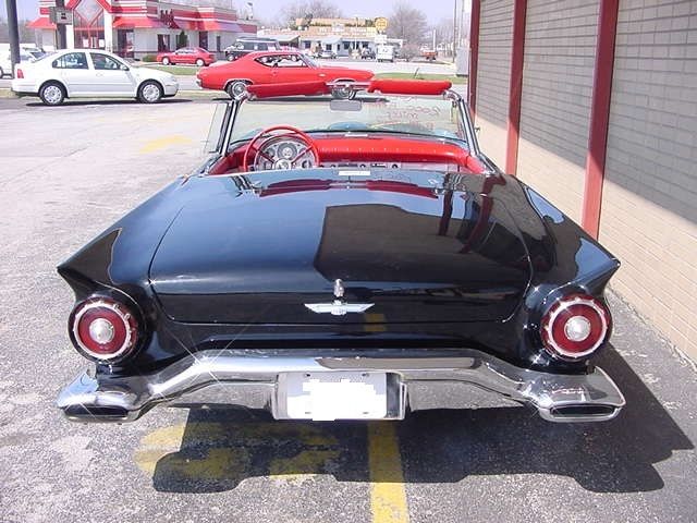 1957 Black Ford Thunderbird Coupe