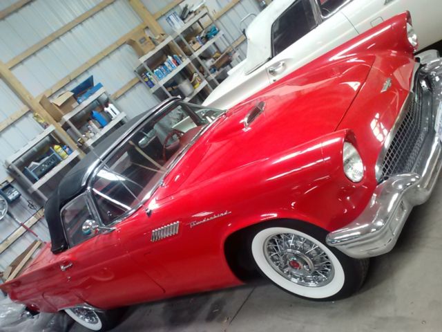 1957 Red Ford Thunderbird Coupe