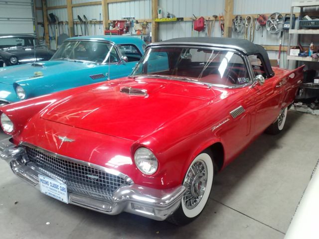 1957 Red Ford Thunderbird Coupe