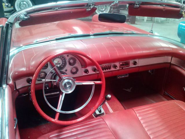 1957 Red Ford Thunderbird Coupe