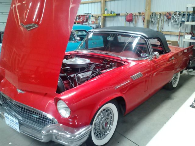 1957 Red Ford Thunderbird Coupe