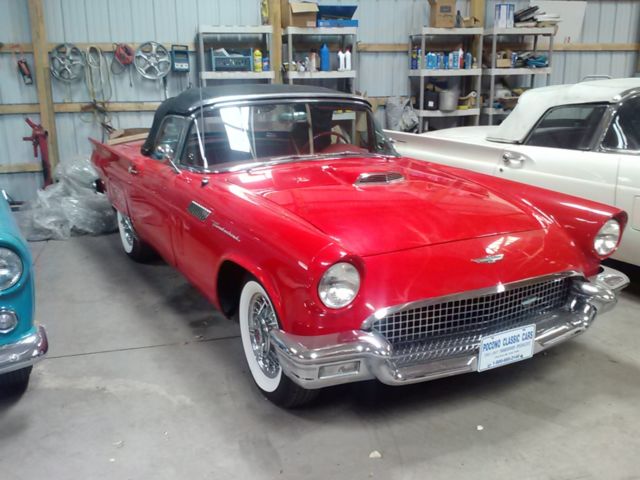 1957 Red Ford Thunderbird Coupe