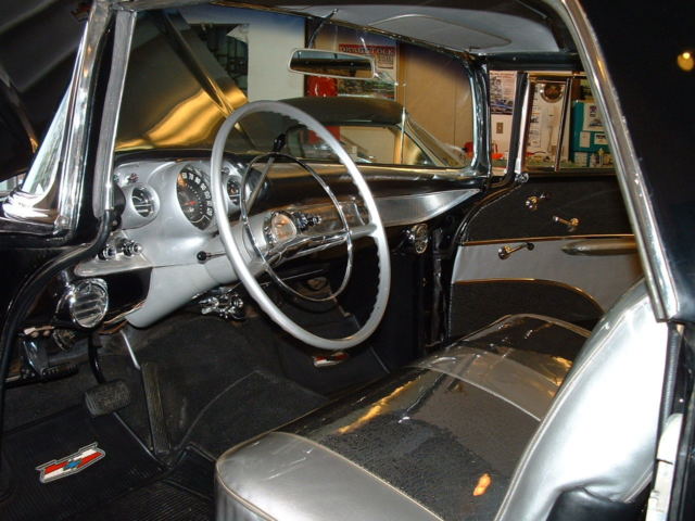 1957 black Chevrolet Nomad