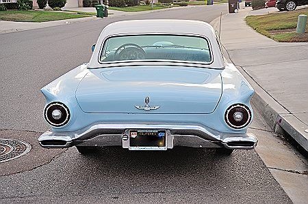 1957 STARMIST BLUE with WHITE TOP Ford Thunderbird Convertible