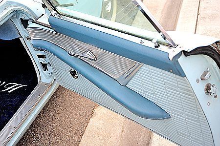 1957 STARMIST BLUE with WHITE TOP Ford Thunderbird Convertible