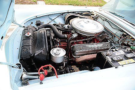 1957 STARMIST BLUE with WHITE TOP Ford Thunderbird Convertible