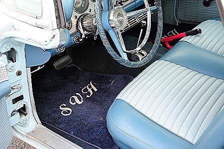 1957 STARMIST BLUE with WHITE TOP Ford Thunderbird Convertible