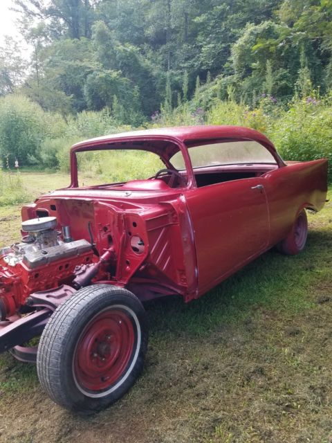 1957 Candy Apple Red Chevrolet Bel Air/150/210 Coupe