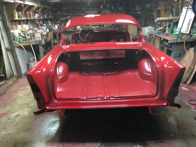 1957 Candy Apple Red Chevrolet Bel Air/150/210 Coupe