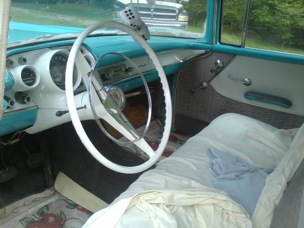 1957 Blue Chevrolet Bel Air/150/210 Sedan