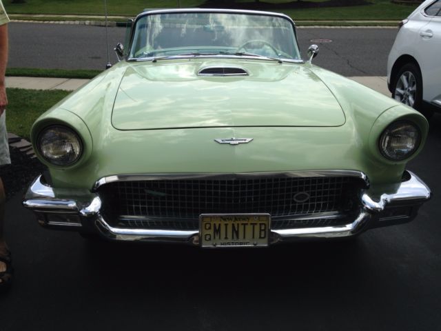 1957 Willow Green Ford Thunderbird Convertible