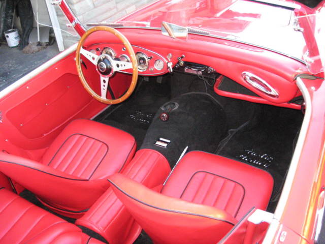 1957 red Austin Healey Other Convertible