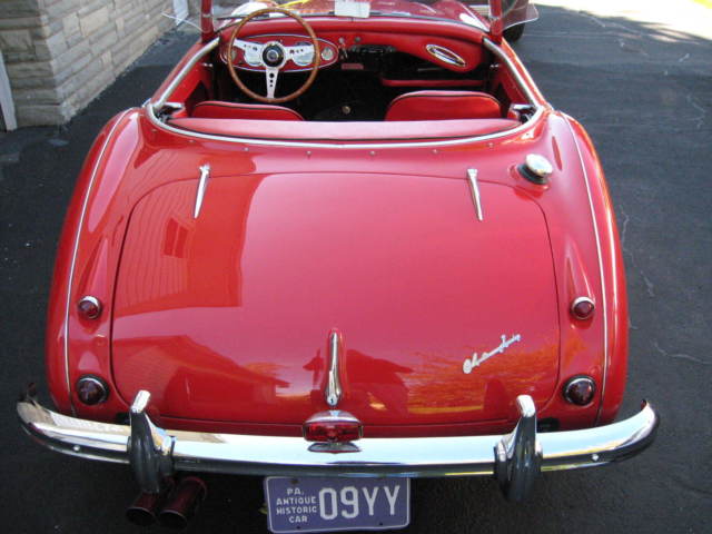 1957 red Austin Healey Other Convertible