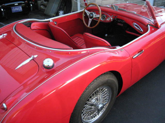 1957 red Austin Healey Other Convertible
