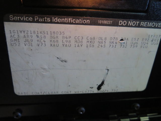 1989 Other Chevrolet Corvette Other