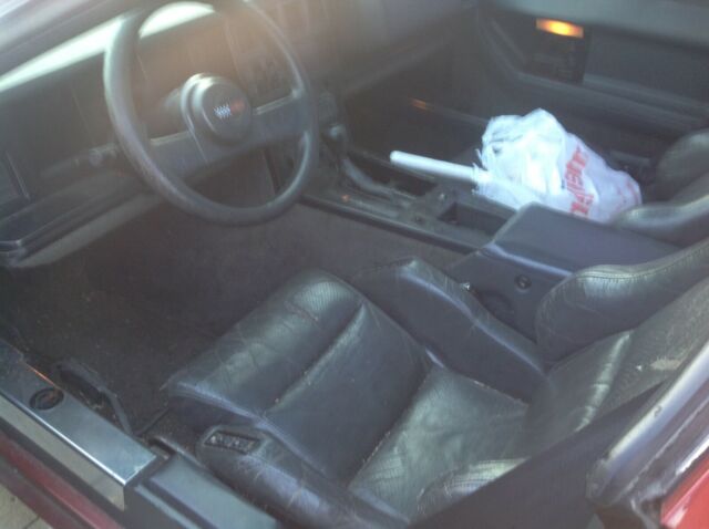 1986 Burgundy Chevrolet Corvette Hatchback