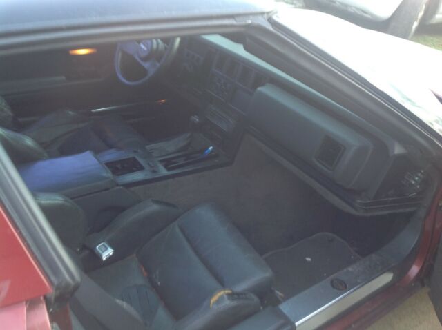 1986 Burgundy Chevrolet Corvette Hatchback