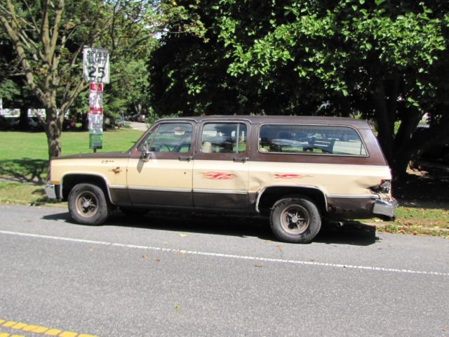 1984 Brown/Tan Chevrolet Suburban Wagon