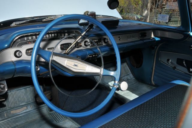 1958 Blue Chevrolet Bel Air/150/210 Sedan