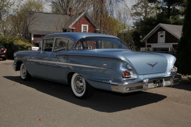 1958 Blue Chevrolet Bel Air/150/210 Sedan