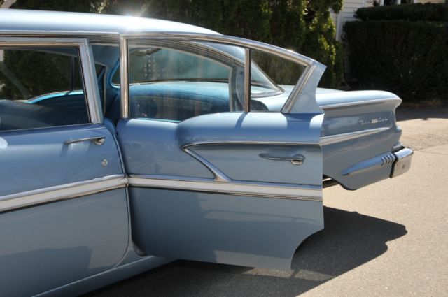 1958 Blue Chevrolet Bel Air/150/210 Sedan