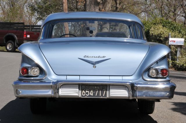 1958 Blue Chevrolet Bel Air/150/210 Sedan