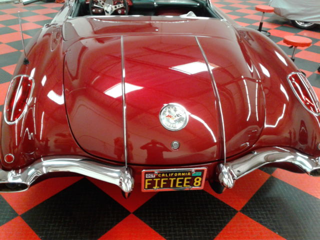 1958 Red Chevrolet Corvette Convertible