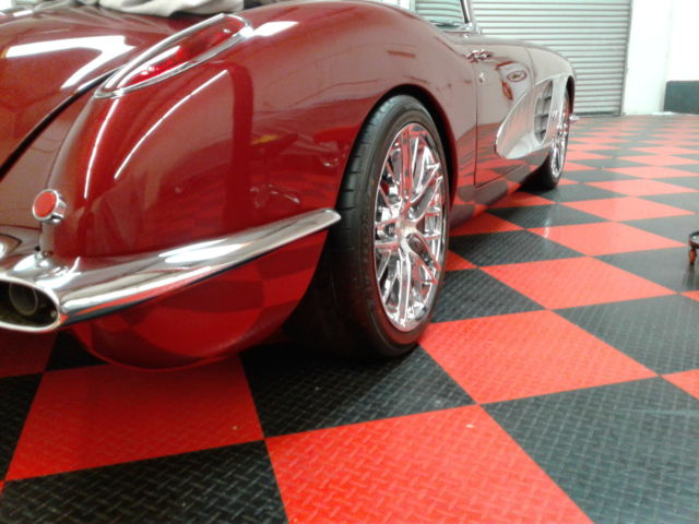 1958 Red Chevrolet Corvette Convertible