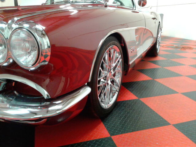 1958 Red Chevrolet Corvette Convertible