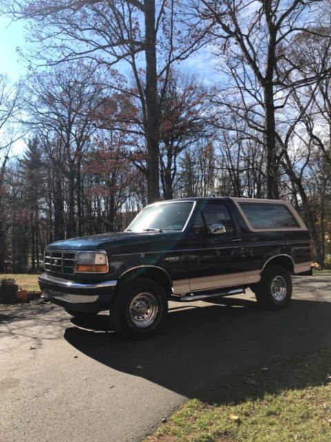 1993 Blue Ford Bronco SUV