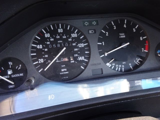 1988 Blue BMW 3-Series Convertible