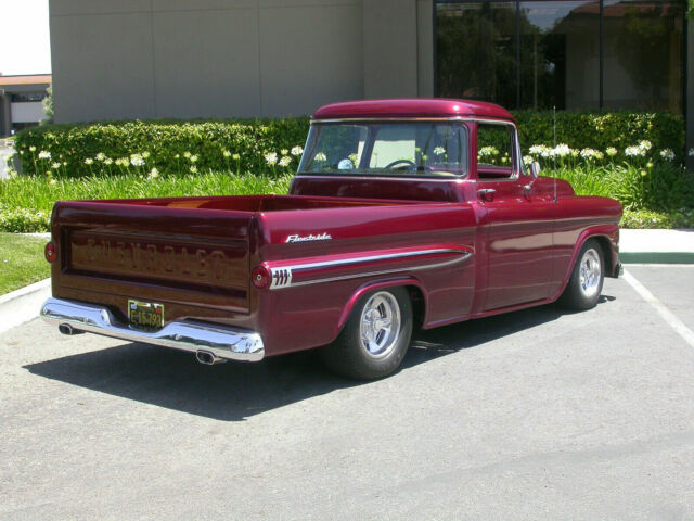 1959 "Porsche Arena Red"   (Burgundy) Chevrolet Other Pickups Short Bed Fleetside Custom Cab