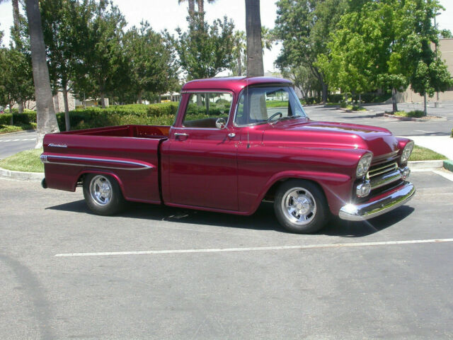 1959 "Porsche Arena Red"   (Burgundy) Chevrolet Other Pickups Short Bed Fleetside Custom Cab