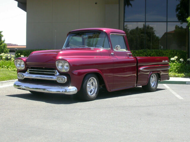 1959 "Porsche Arena Red"   (Burgundy) Chevrolet Other Pickups Short Bed Fleetside Custom Cab