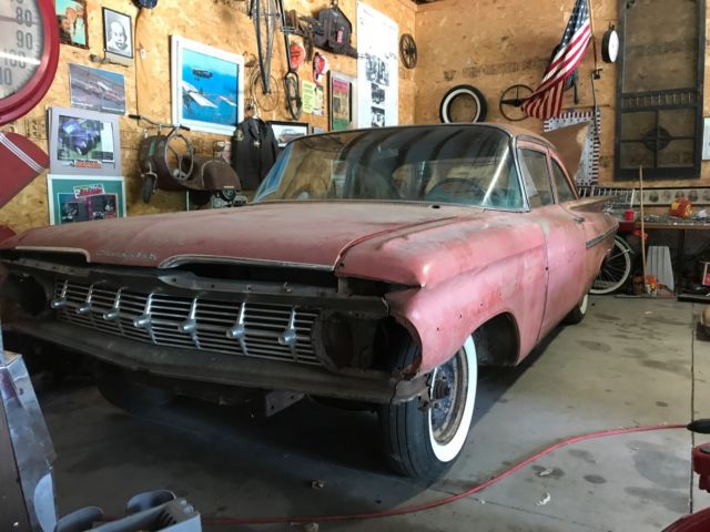 1959 Red Chevrolet Bel Air/150/210 Sedan