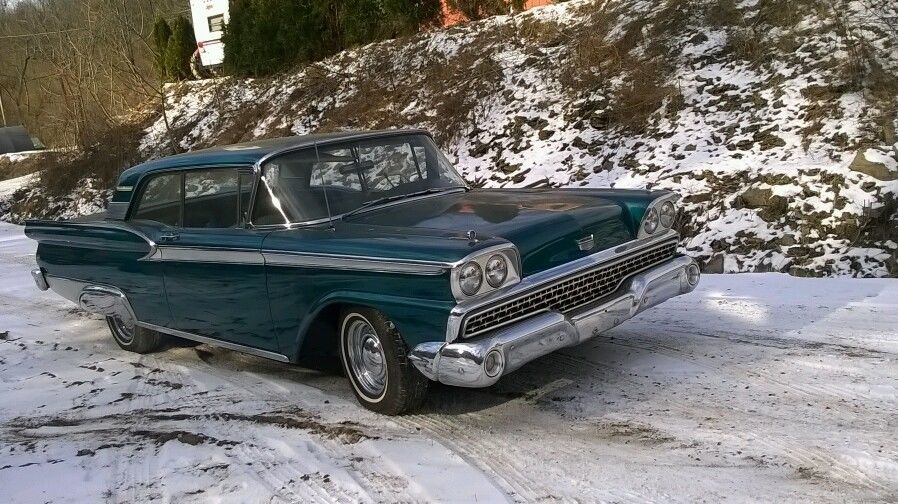1959 Green Ford Fairlane Coupe
