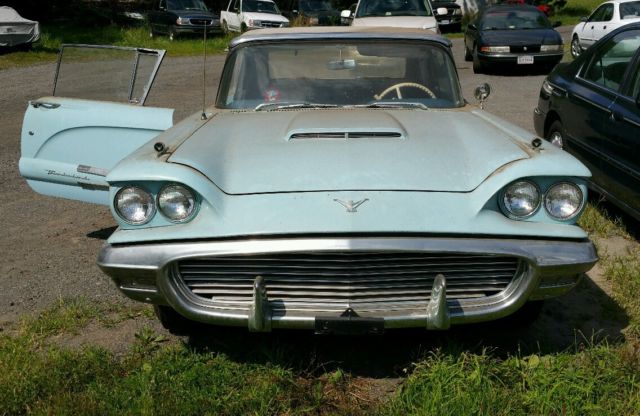 1959 Blue Ford Thunderbird Convertible
