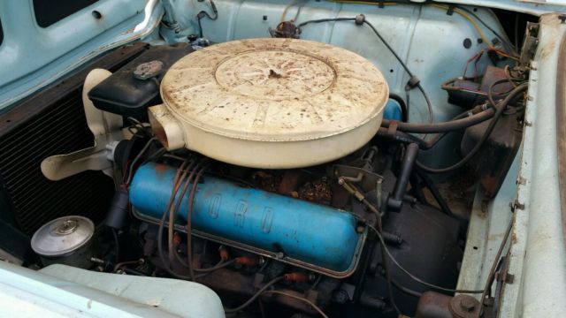 1959 Blue Ford Thunderbird Convertible