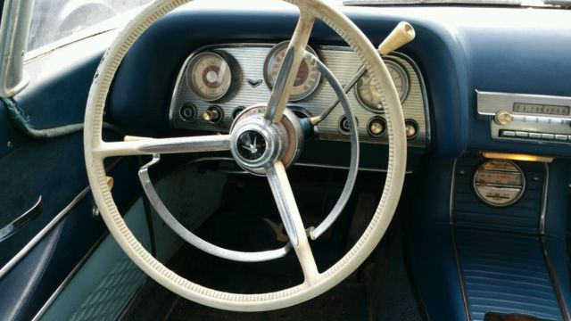 1959 Blue Ford Thunderbird Convertible